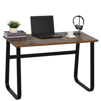 Carter's Writing Desk Workstation Center Laptop Table Industrial Design Furniture for Home Office Study Use Simple Metal Legs - CARTER | TJ Hughes