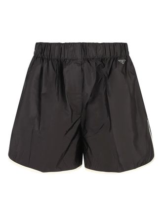Prada Shorts met elastische tailleband - Zwart