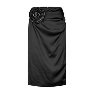 Rotate ROTATE Birger Christensen - Falda Midi Rose - Skirts - Mujer - Negro - M