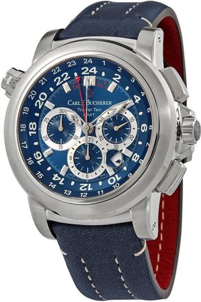 Bucherer Patravi TravelTec Chronograph Automatic Mens Watch 00.10620.08.53.01