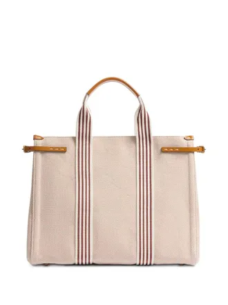 Valentino Garavani Antibes tote bag - men - Cotton/Calf Leather/Cotton/Linen/Flax/Metal - OS - Neutrals
