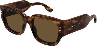 Gucci GG1261S 002 Mens Sunglasses Tortoiseshell Size 54 - Free RX Lenses - Free RX Lenses