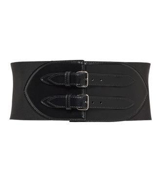 Alaia Buckled leather corset belt