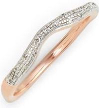 Monica Vinader Riva Diamond Stacking Ring in Rose Gold at Nordstrom Rack, Size 6.5