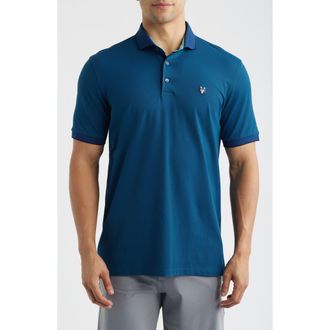 Greyson Crowley Icon Piqu&eacute; Performance Golf Polo in Grove at Nordstrom, Size Xx-Large