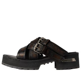 Balenciaga (WMNS) Balenciaga Venom Open Mule Brown 866569WBEQ32824