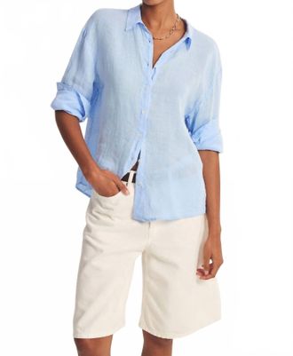Velvet Brighton Button-Up Shirt In Shadow