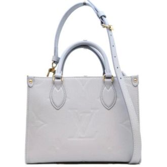 Louis Vuitton Pre-owned Monogram Empreinte Shoulder Bag - Dames - Pre-owned - Blauw - Maat: ONE Size Leer