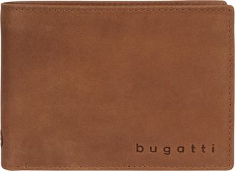 Bugatti Geldb&ouml;rse BUGATTI VOLO, Herren, cognac, Leder, leicht gl&auml;nzend, unifarben, Kleinlederwaren Geldb&ouml;rse, echt Leder