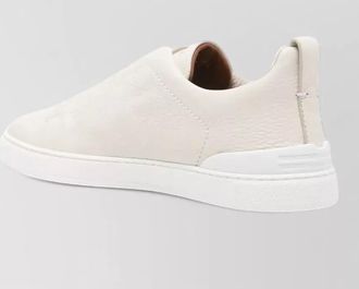 Ermenegildo Zegna leather slip-on sneakers