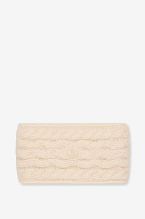 Moncler Breites Zopfstrick-Stirnband aus Wollmix