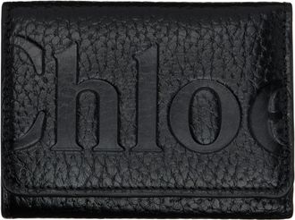 【Chloe】Alphabet black flap wallet Chloé Alphabet Flap Wallet In Black - 39% Off | Editorialist