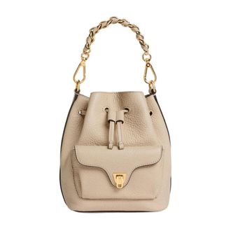 Coccinelle Beat Generation Small Bucket Bag - female - Coccinelle - Bucket Bags - Beige - ONE SIZE - Bags