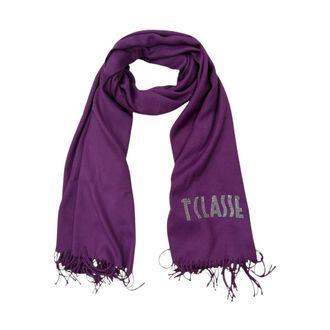 Alviero Martini 1A Classe Winter Scarves, female, Purple, Size: ONE SIZE Logo Strass Stola