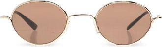 Alexander McQueen Alexander McQueen, Sunglasses, male, Brown, Size: ONE SIZE Oval Sunglasses