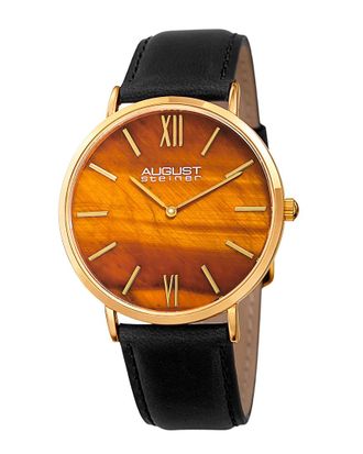 August Steiner Mens Leather Watch