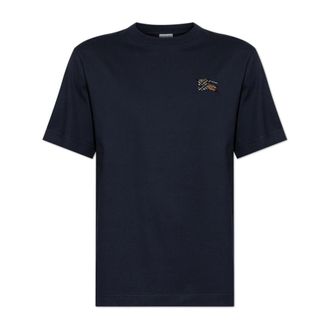 Burberry T-Shirts, male, Blue, Size: 2XL Seth T-Shirt
