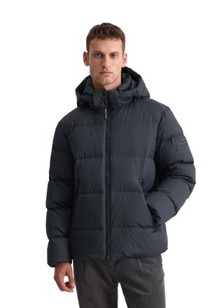 Marc O'Polo Daunenjacke MARC OPOLO, Herren, Gr. XXL, schwarz navy, Web, Obermaterial: 100% Polyester. Futter: 100% Polyamid. F&uuml;llung: 70% Daunen, 30% Federn, regu