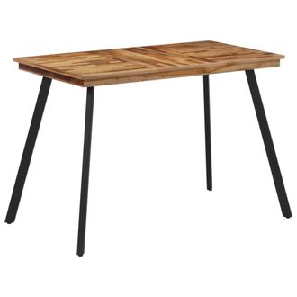 vidaXL Mesa De Comedor Madera Maciza De Teca 120x62x76 Cm Vidaxl