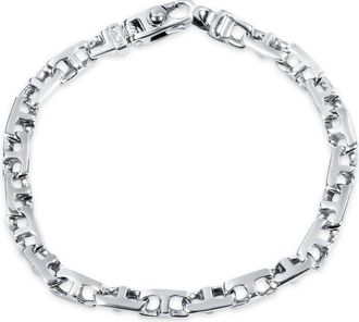 Pompeii3 Mens 14k Gold (22gram) or Platinum (35gram) 6mm Link Bracelet 8.5