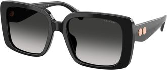 Coach Grey Gradient Square Ladies Sunglasses HC8424U 50023C 54
