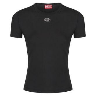 Diesel Dames, Tops, Zwart, Maat: S Katoen