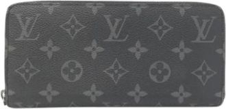 Louis Vuitton Pre-owned Wallets, male, Black, Size: ONE SIZE Pre-owned Monogram Eclipse Long Wallet (bi-fold)