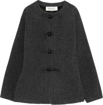 Róhe Mandarin crew-neck cardigan - Grey