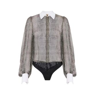 Elisabetta Franchi Donna, Top, Nero, XL, new