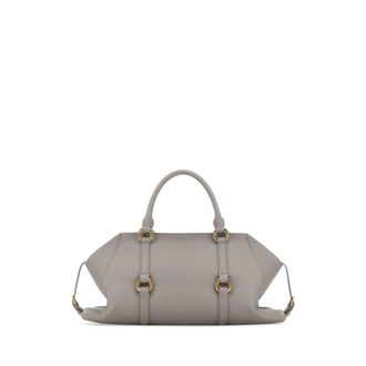 Alexander McQueen Alexander Mcqueen Grey Leather Medium Farringdon Handbag