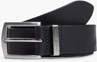 Tommy Hilfiger Mens Square Buckle Smooth Leather Belt - Space Blue - 40