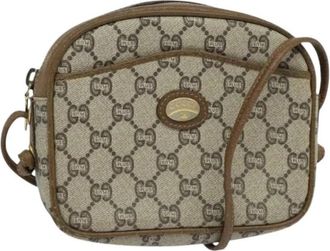Gucci Pre-owned Vintage Schoudertas - Dames - Vintage Schoudertas - Beige - ONE Size - Leer - Vintage