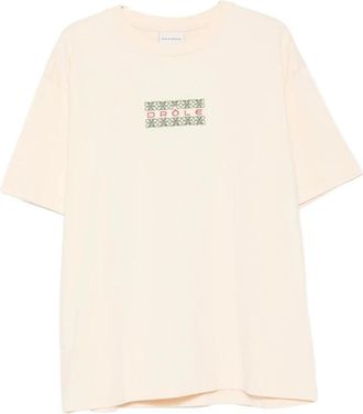 Dr&ocirc;le de Monsieur T-shirt L-Ts 326 Co 248 Libei - Heren - T-shirts - Beige - L - Tops