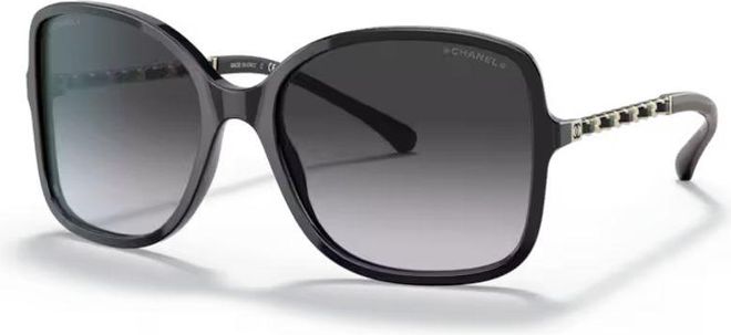 CH5210Q Gradient Square Sunglasses - Black