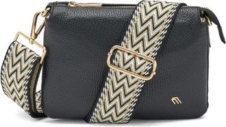 Frau Tassen, Dames, Zwart, ONE Size, Kleine leren schoudertas met rits