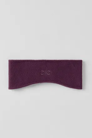 Alo | Polar Fleece Ear Warmer in Rich Bordeaux