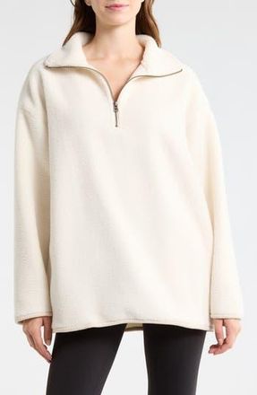 Free People Coco Faux Shearling Pullover Sweatshirt in Tea at Nordstrom Rack, Size X-Small