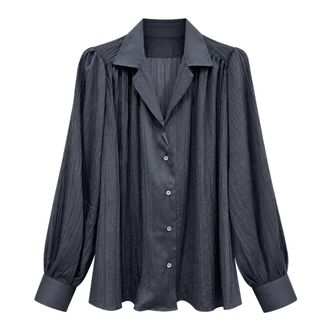 Mars&eacute;m Marsem - Cd047Fw26 Blouse - Dames - Blouses & Shirts - Grijs - Maat: M Viscose