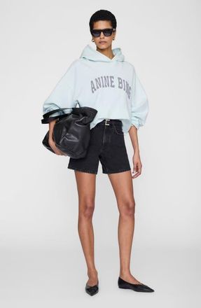 Anine Bing Harvey Sweatshirt in Spring Mint at Nordstrom, Size Xx-Small