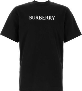 Burberry Black Cotton T Shirt