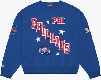 Mitchell & Ness Womens Mitchell & Ness Royal Philadelphia Phillies Pep Rally Sweatshirt at Nordstrom, Size Medium