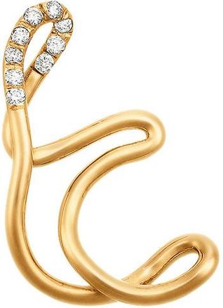 Charlotte Chesnais Alphajoaillerie 18kt Gold Necklace - Letter T - One Size