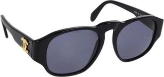 Chanel Pre-owned Accessories, female, Black, Size: ONE SIZE Pre-owned Plastic Sunglasses