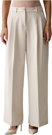 Fracomina Broeken, Dames, Beige, 2Xs, Palazzo Broek