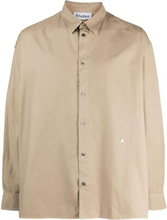 Études Studio Destroyed Illusion cotton shirt - men - Cotton - 44 - Brown