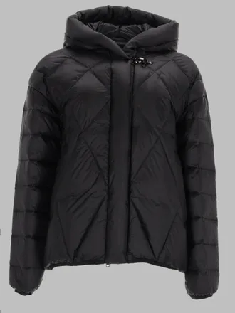 Fay Argyle Degrad&eacute; Quilted Down Jacket - Black