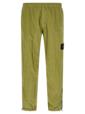 Stone Island Green Polyamide Solid Joggers