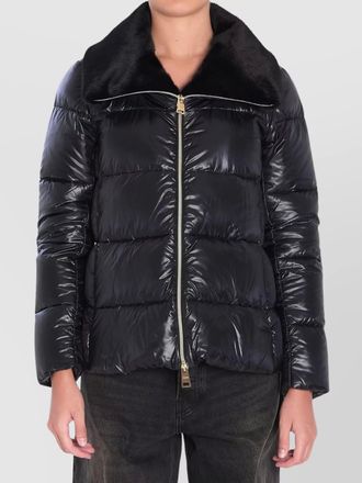 Herno puffer jacket fur collar
