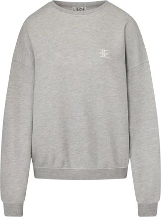 Éterne Dames, Sweatshirts & Hoodies, Grijs, Maat: XS Leer