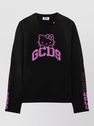 GCDS hello kitty long sleeve jersey top
